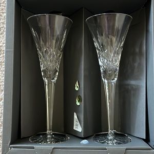 Waterford Crystal lismore 50 years toasting flutes